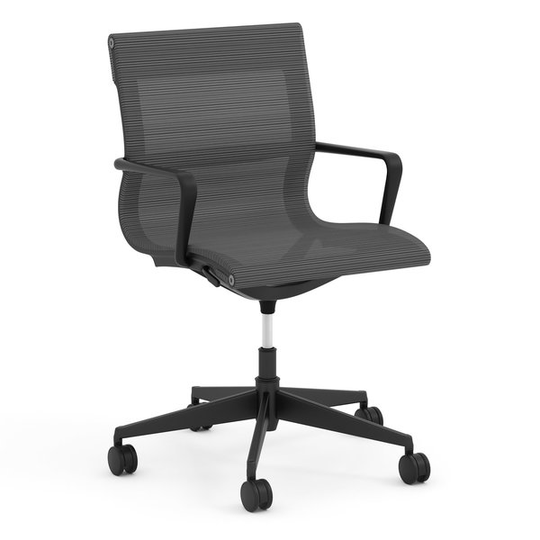 Officesource Franklin Collection Mesh Swivel Chair with Black Frame 21621MSI